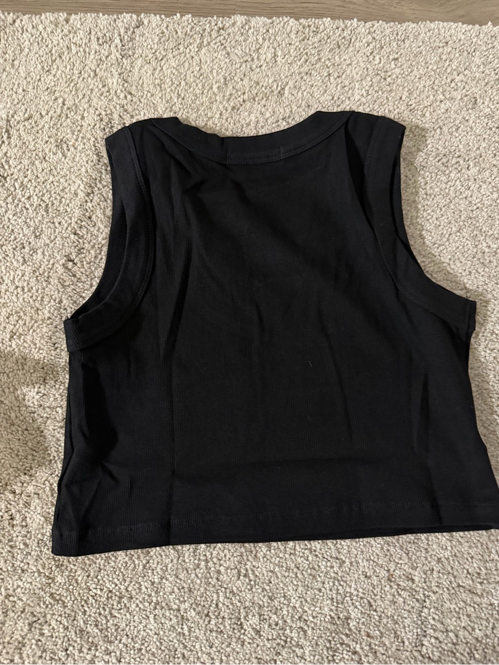 Prada Black Cropped Logo Tank - Picture 5 of 5